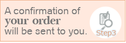 A confirmation of your order will be sent to you.